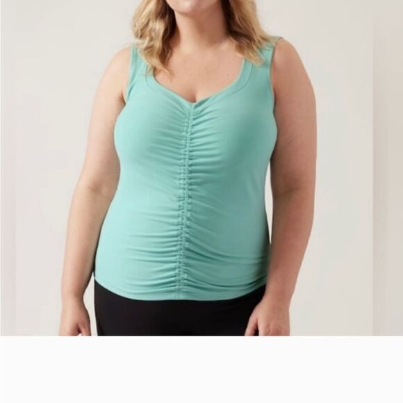 Athleta Cinch tank size 3X. Soft buttery powervita fabric in a soft green NWT - Picture 1 of 5